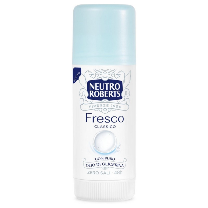 Neutro Roberts Deo Stick Fresco Classico, 0% soli glinu 40ml
