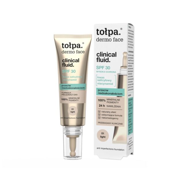 tołpa. clinical fluid. podkład przeciw niedoskonałościom 01 LIGHT, 25 ml