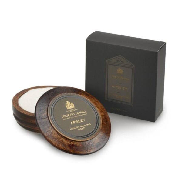 Truefitt & Hill Apsley mydło do golenia w drewnianym tyglu 100g