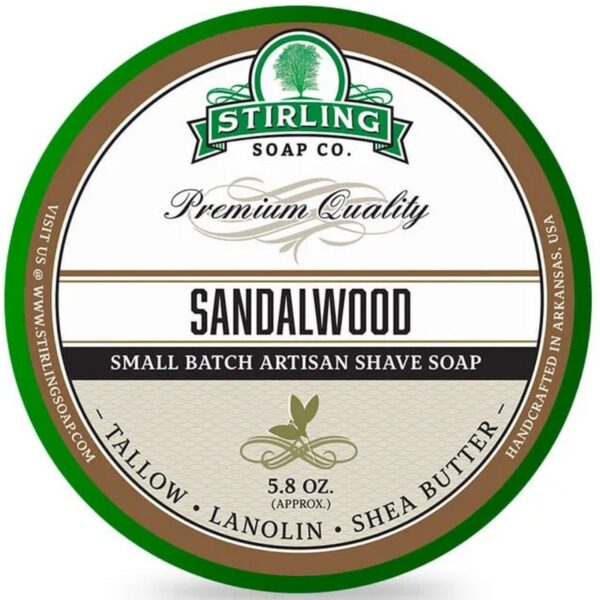 Stirling Sandalwood mydło do golenia w tyglu 170ml