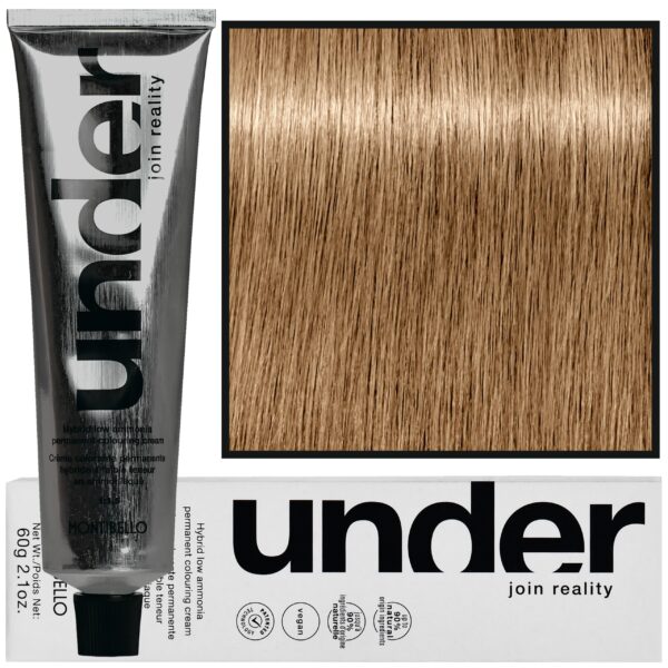 Montibello Under – profesjonalna farba do włosów, 60ml 8.0 / 8N | Naturalny Jasny Blond