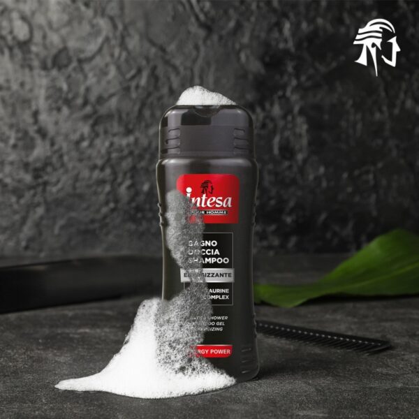 Intesa Men ENERGY POWER Tauryna szampon i żel pod prysznic 500ml (duży czarny)