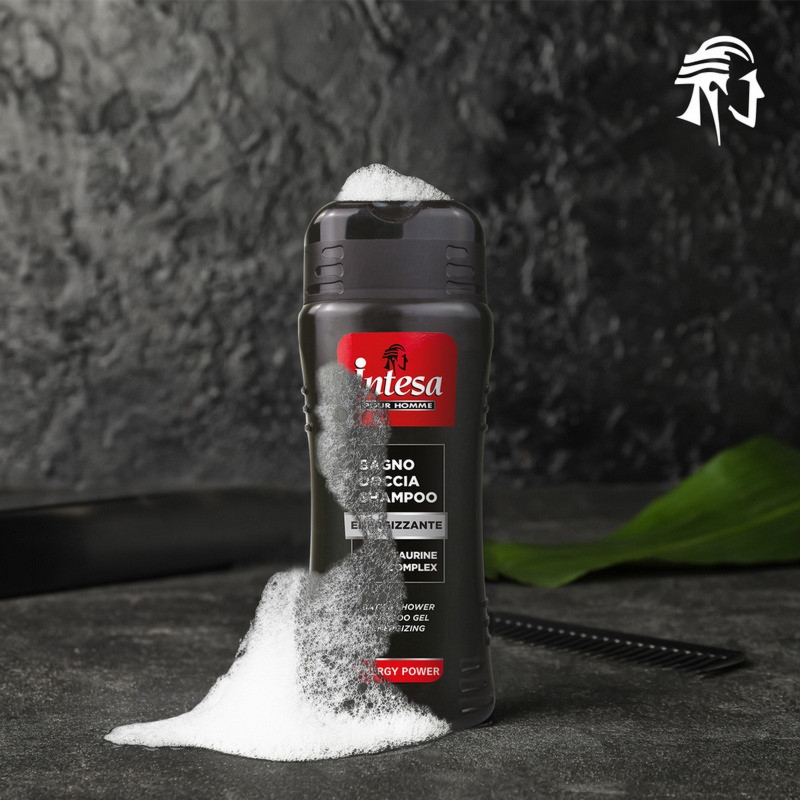 Intesa Men ENERGY POWER Tauryna szampon i żel pod prysznic 500ml (duży czarny)