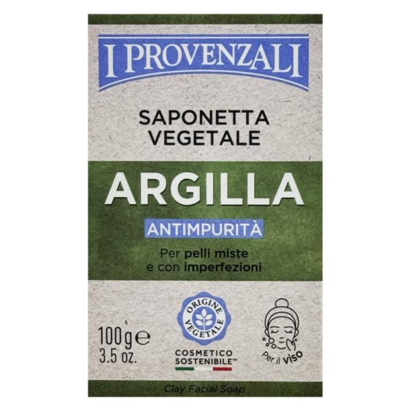 I Provenzali ARGILLA oczyszczające mydło z glinką 100g