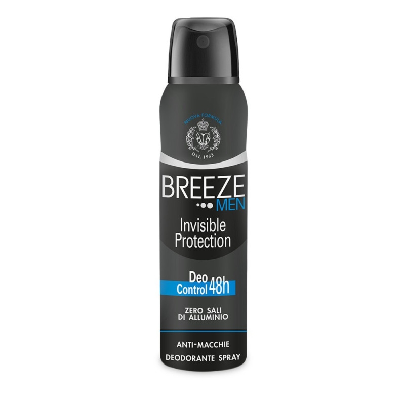 Breeze Men Invisible 0% zabrudzeń dezodorant spray 150ml
