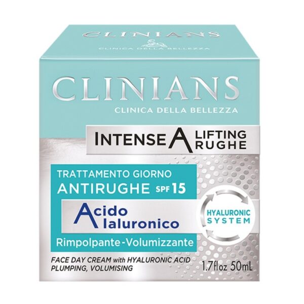Clinians Intense Lifting SPF15 krem przeciwzmarszczkowy na dzień 50ml (Kwas hialuronowy)