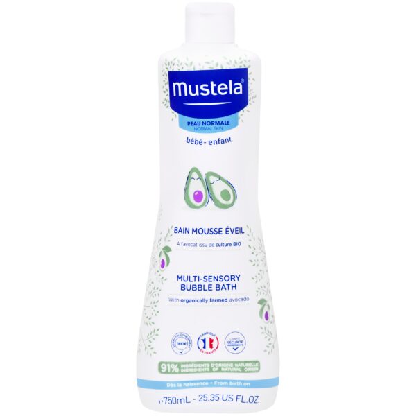 Mustela Multi-Sensory Bubble Bath - płyn do kąpieli dla dzieci, 750ml