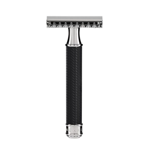 Maszynka do golenia na żyletki Muhle R41 BLACK, otwarty grzebień