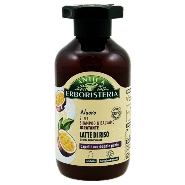 Antica Erboristeria Mleczko Ryżowe szampon i odżywka do włosów 2w1 250ml