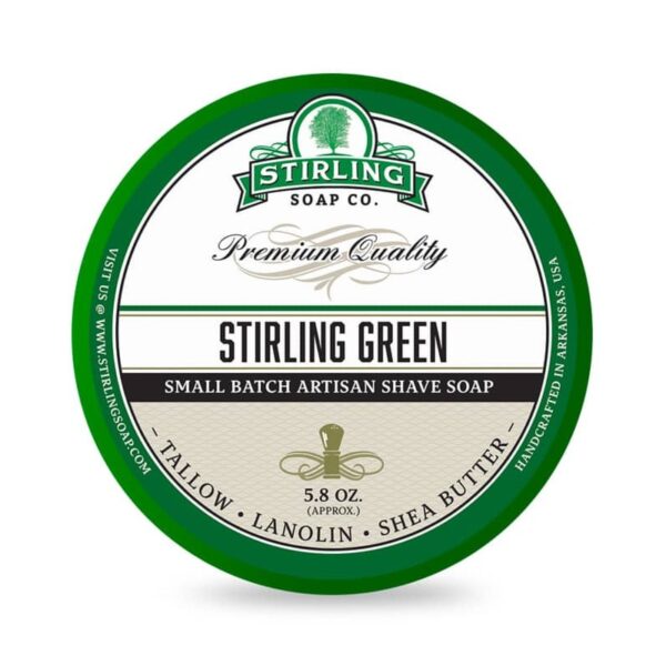 Stirling Green mydło do golenia w tyglu 170ml