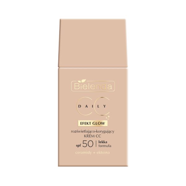 Bielenda Rozświetlająco-korygujący KREM CC SPF 50 - EFEKT GLOW