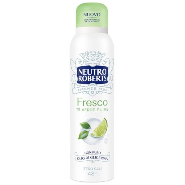 Neutro Roberts Deo Spray Fresco, 0% soli glinu 150ml (zielony)