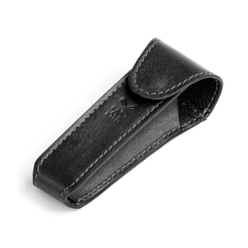 Muhle RT6 skórzane etui na maszynki żyletkowe, czarne