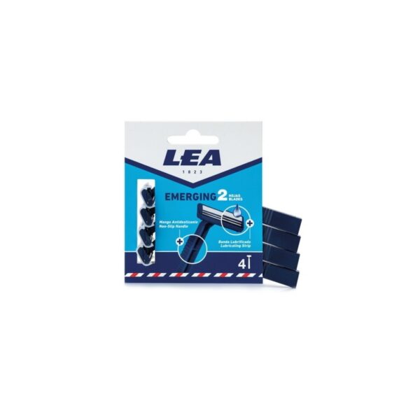 LEA EMERGING 2 jednorazowe maszynki 2 ostrza 4szt