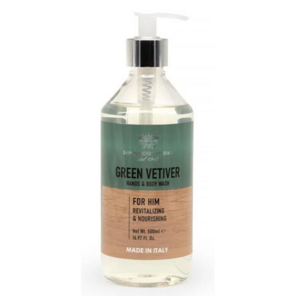 Saponificio Varesino GREEN VETIVER żel do mycia rąk i ciała dla mężczyzn 500ml