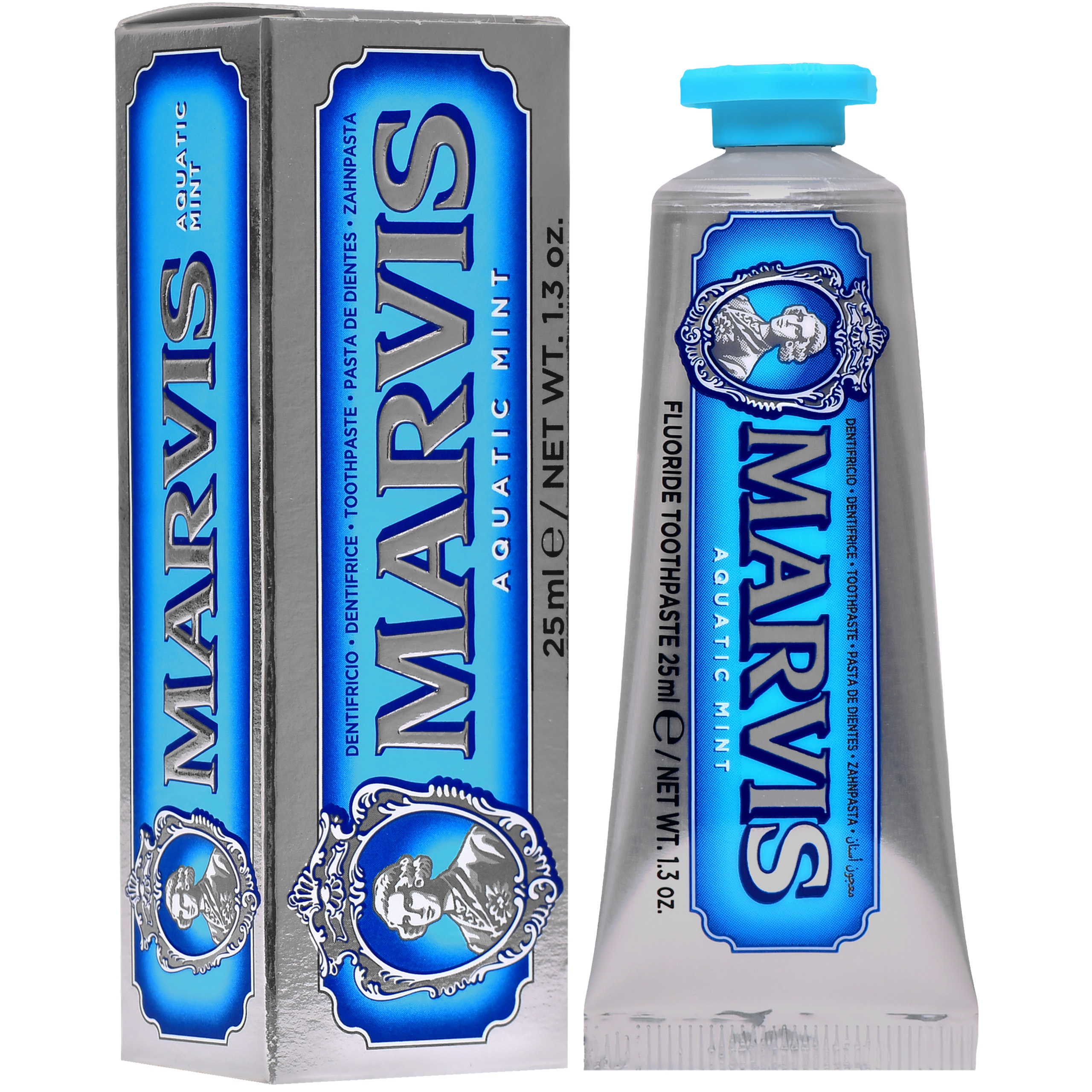 Marvis Aquatic Mint - pasta do zębów z fluorem, wodna mięta, 25ml