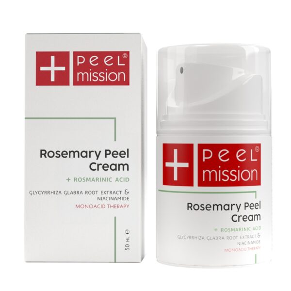 Krem matujący do skóry dojrzałej - Peel Mission - Rosemary Peel Cream - 50 ml