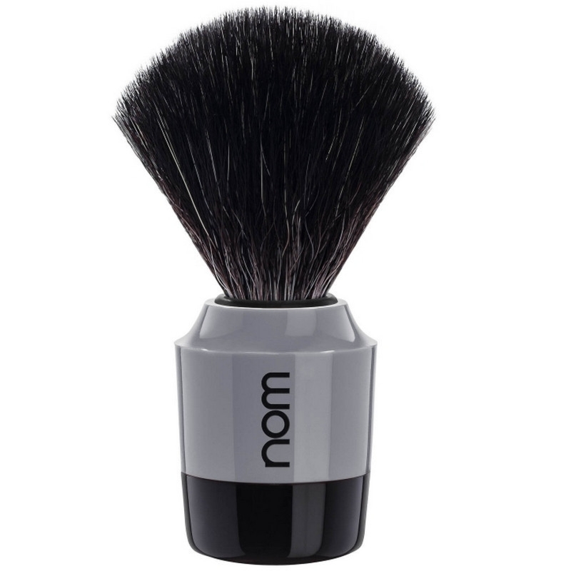 nom MARTEN 21GR pędzel do golenia syntetyk BLACK FIBRE szaro-czarny