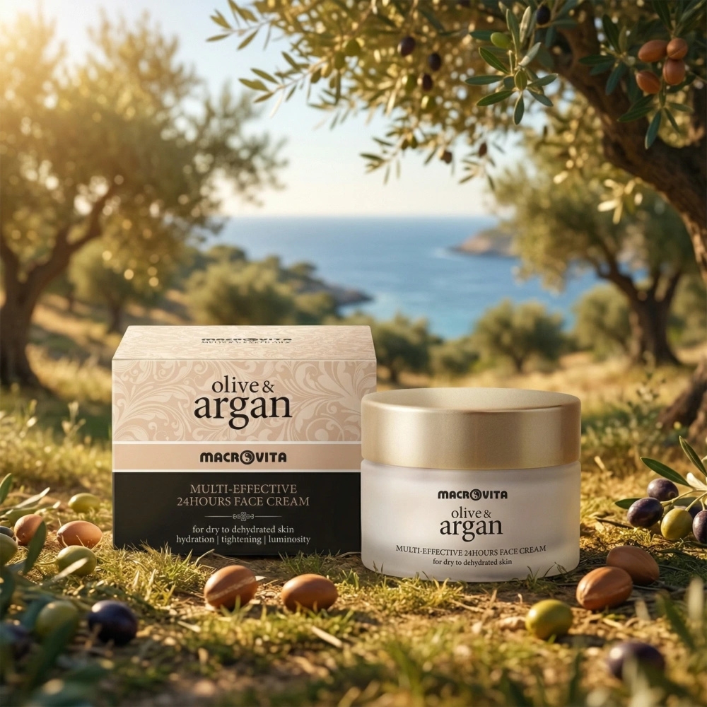 Macrovita Olive & Argan Multi-Effective naturalny 24-godzinny krem do cery suchej lub odwodnionej 50ml