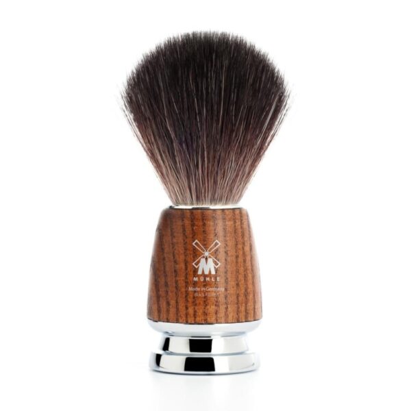 Pędzel do golenia Muhle RYTMO 21H220, syntetyk BLACK FIBRES, jesion