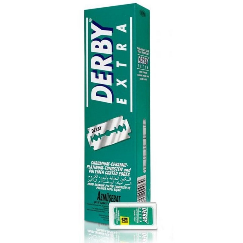 Żyletki Derby Extra (zielone) 100 sztuk