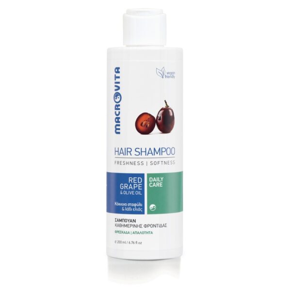 Macrovita naturalny szampon do częstego stosowania z czerwonymi winogronami i bio-oliwą 200ml