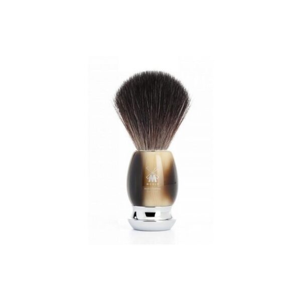Pędzel do golenia Muhle VIVO 21M332, syntetyk BLACK FIBRES, imitacja rogu