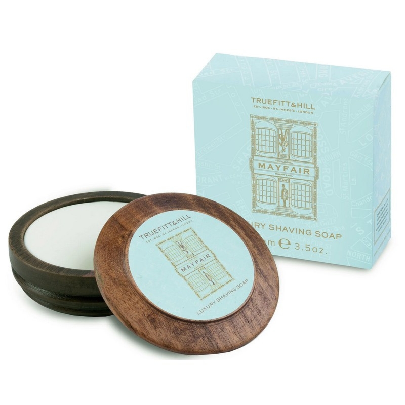 Truefitt & Hill Mayfair mydło do golenia w drewnianym tyglu 100g
