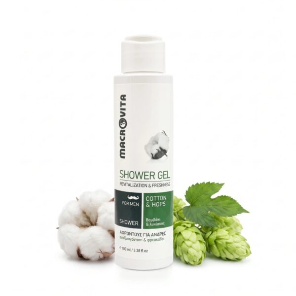Macrovita naturalny żel pod prysznic dla mężczyzn z bawełną i chmielem 100ml