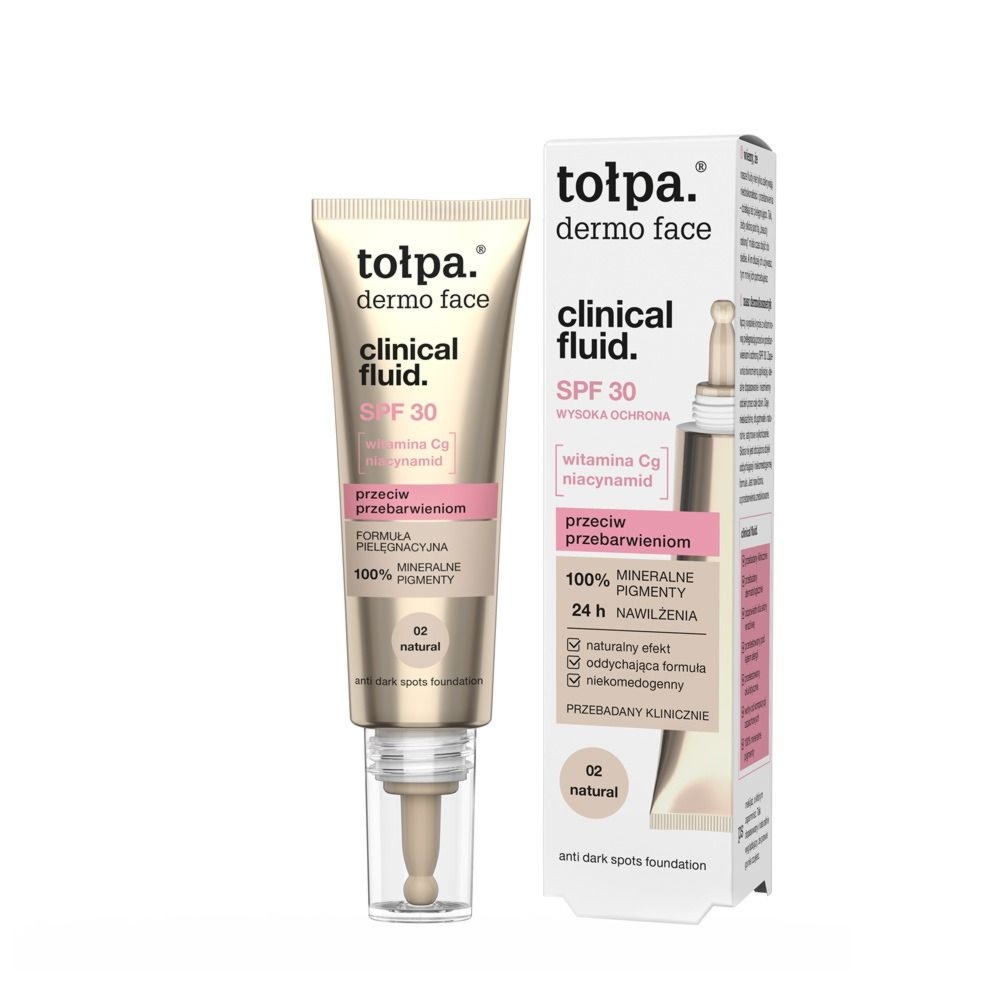tołpa. clinical fluid. podkład przeciw przebarwieniom 02 NATURAL, 25 ml