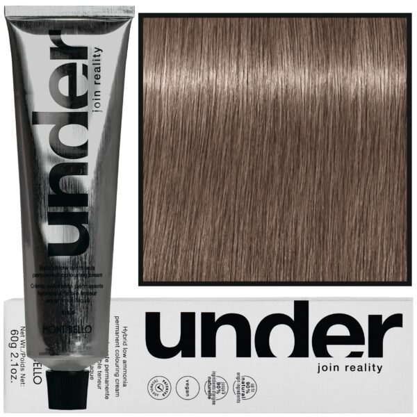 Montibello Under – profesjonalna farba do włosów, 60ml 6.16 / 6AB | Ciemny Popielaty Brązowy Blond