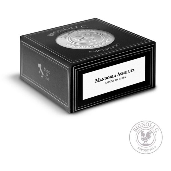 Saponificio Bignoli Mandorla Assoluta mydło do golenia w tyglu (Migdały Premium) 175g