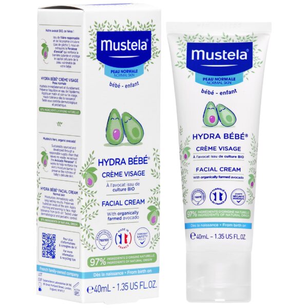 Mustela Hydra Bebe Facial Cream - krem do twarzy dla dzieci, 40ml
