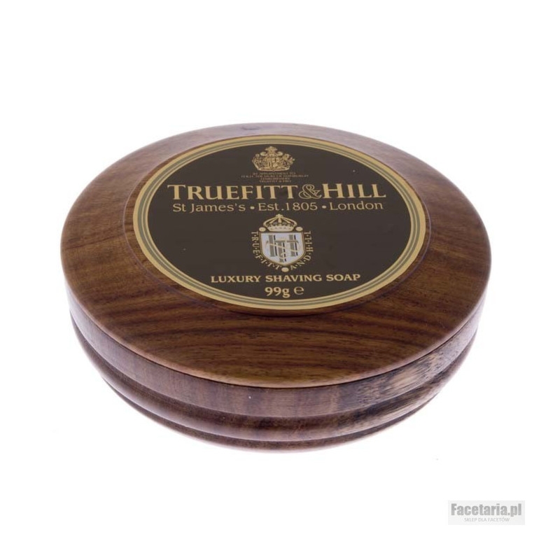 Truefitt & Hill LUXURY mydło do golenia w drewnianym tyglu 100g