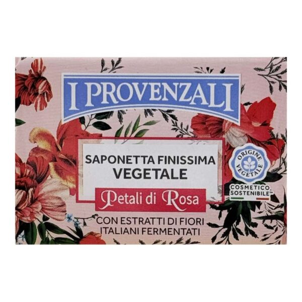 I Provenzali Płatki Róży mydło roślinne 100g (Petali di Rosa)