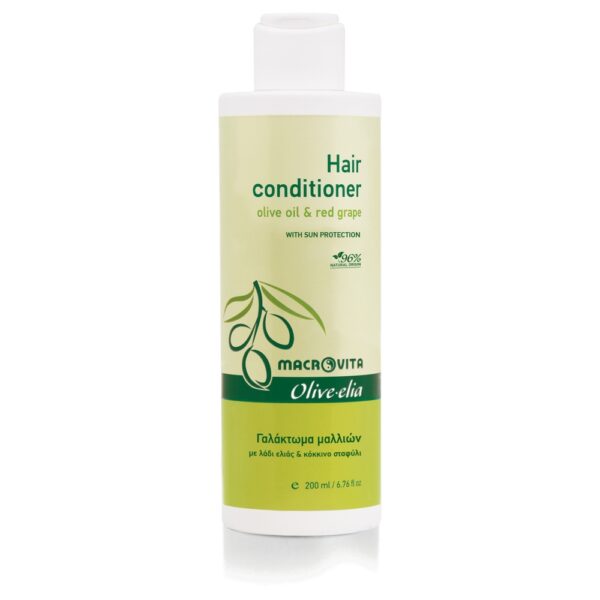 Macrovita Olive.elia naturalna odżywka do włosów z bio-oliwą i czerwonymi winogronami 200ml