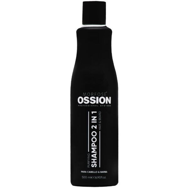 Morfose Ossion Premium Barber Purifying 2 in 1 Shampoo – szampon i odżywka dla mężczyzn, 500 ml