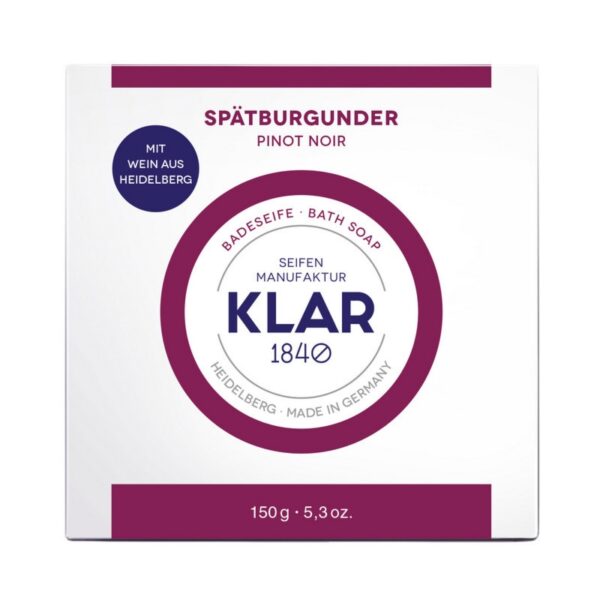 Klar Seifen Spatburgunder czerwone winogrono mydło kąpielowe 150g