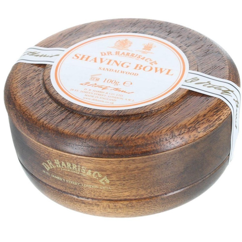 D.R.Harris SANDALWOOD mydło do golenia w mahoniowym tyglu 100g