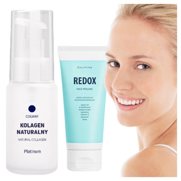 Zestaw Kolagen PLATINUM 50ml  + Peeling REDOX