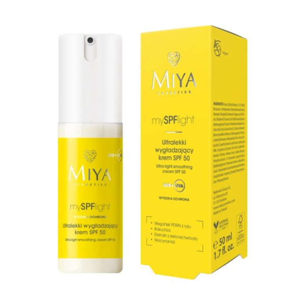 Miya Cosmetics Ultralekki wygładzający krem SPF 50