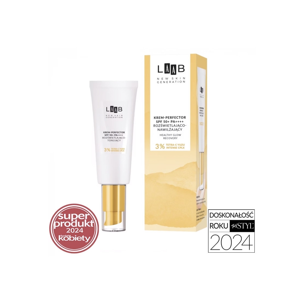 AA LAAB Tetra-C Yuzu Krem-perfektor SPF50 PA++++ rozświetlająco-nawilżający 40 ml