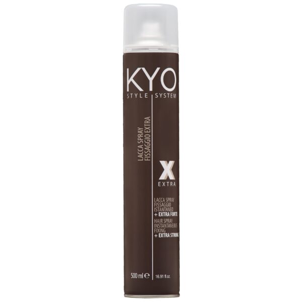 KYO Style System Extra Strong Hairspray – bardzo mocny lakier do stylizacji włosów, 500ml