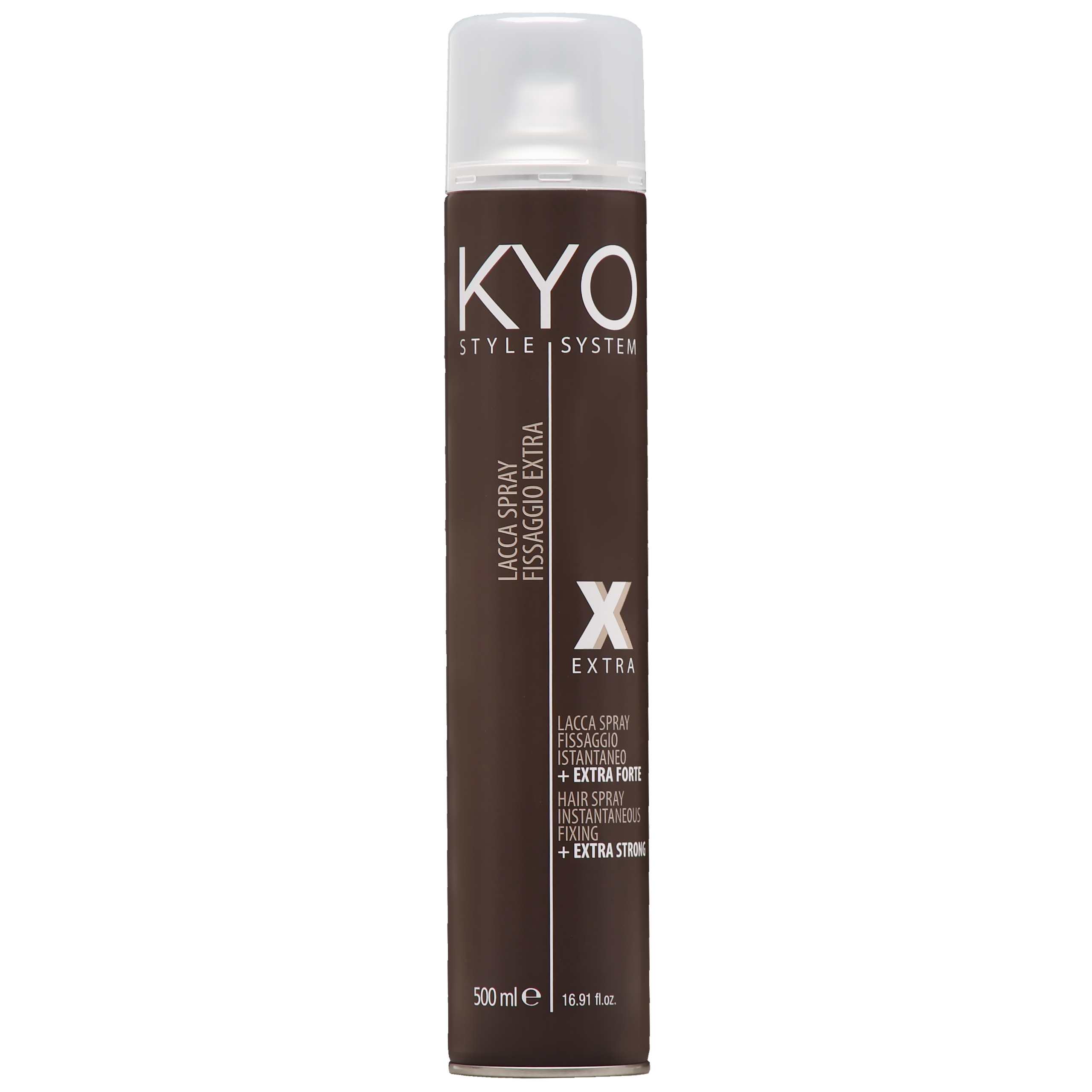 KYO Style System Extra Strong Hairspray – bardzo mocny lakier do stylizacji włosów, 500ml