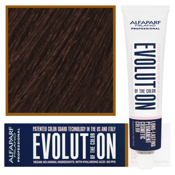 Alfaparf Evolution - wegańska farba do koloryzacji włosów, 60ml 6.53 | Ciemny Blond Mahoniowo Złocisty