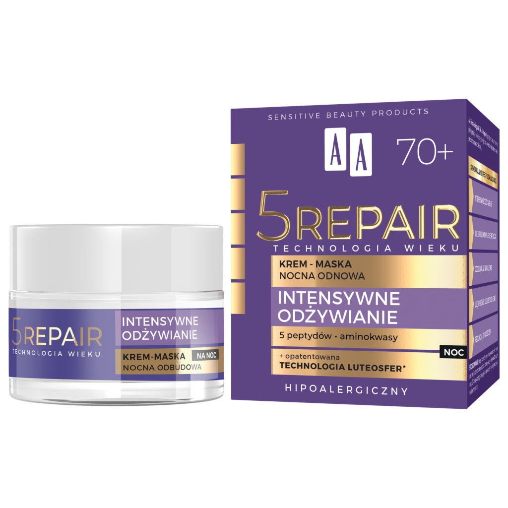 AA Technologia Wieku 5Repair Krem-maska nocna odbudowa 50 ml