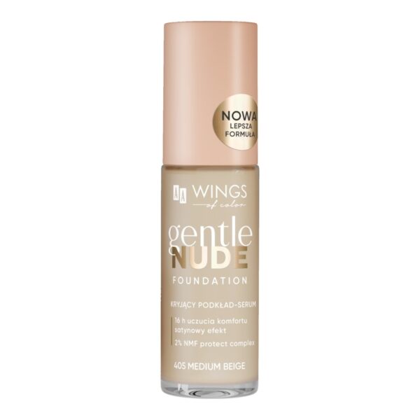 AA WINGS OF COLOR Gentle Nude Foundation Kryjący podkład-serum 405 Medium Beige 30 ml