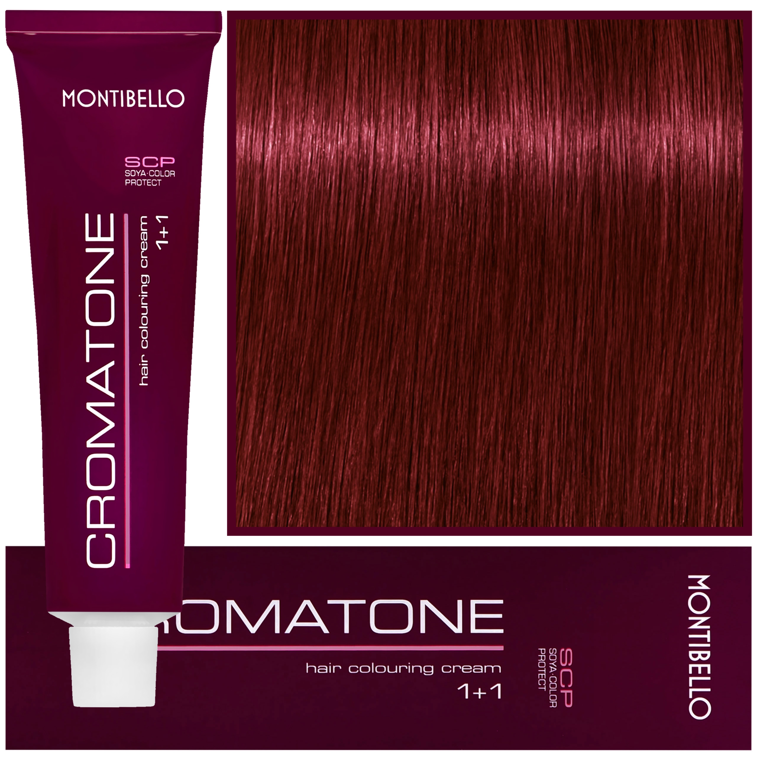 Montibello Cromatone - profesjonalna farba do trwałej koloryzacji, 60ml 7,78 | Średni Czerwony Fioletowy Blond