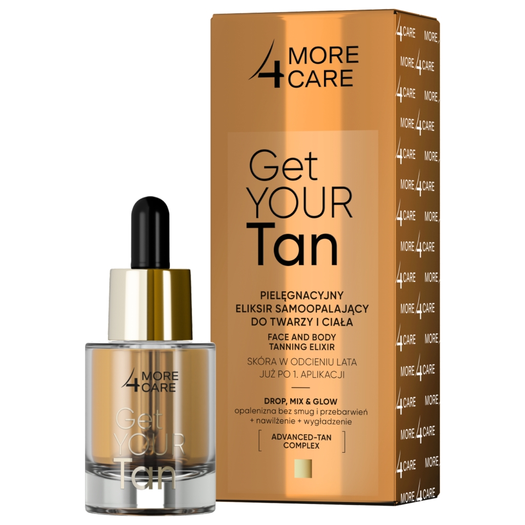 MORE4CARE Get Your Tan! Eliksir samoopalający do twarzy i ciała 15 ml