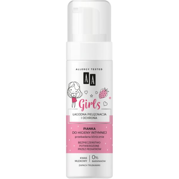 AA GIRLS Pianka do higieny intymnej truskawka 150 ml